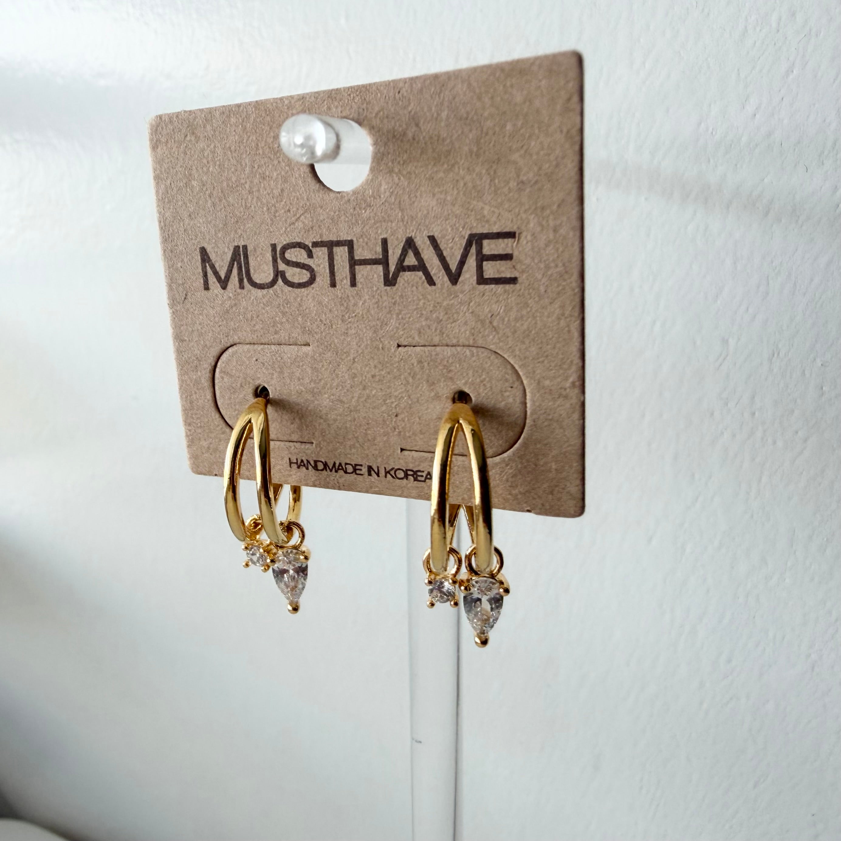 CZ Surge Hoop Earrings