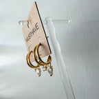 CZ Surge Hoop Earrings