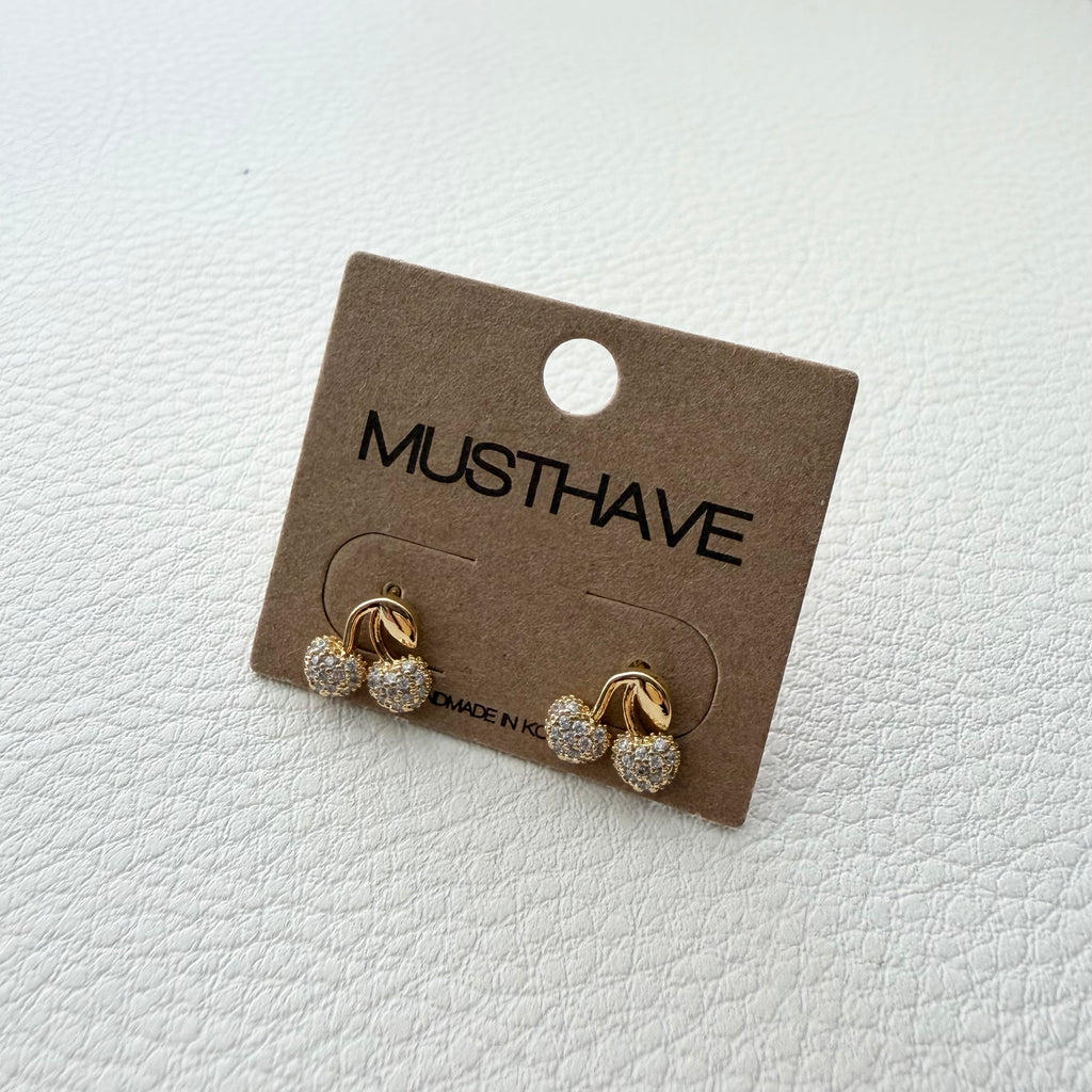 Pavé Cherry Earrings