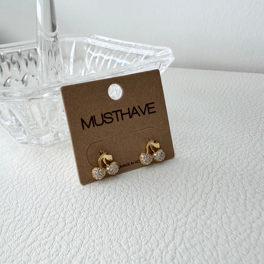 Pavé Cherry Earrings