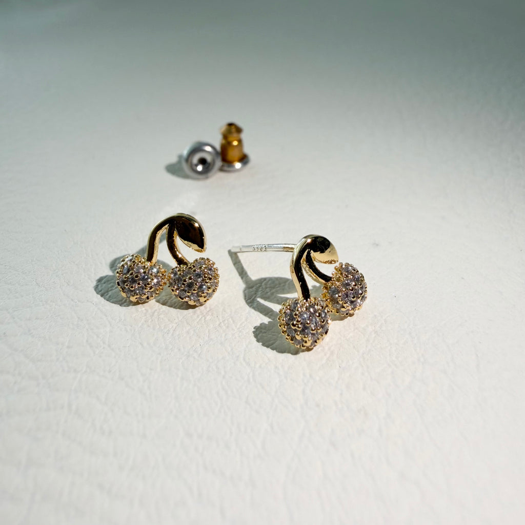 Pavé Cherry Earrings