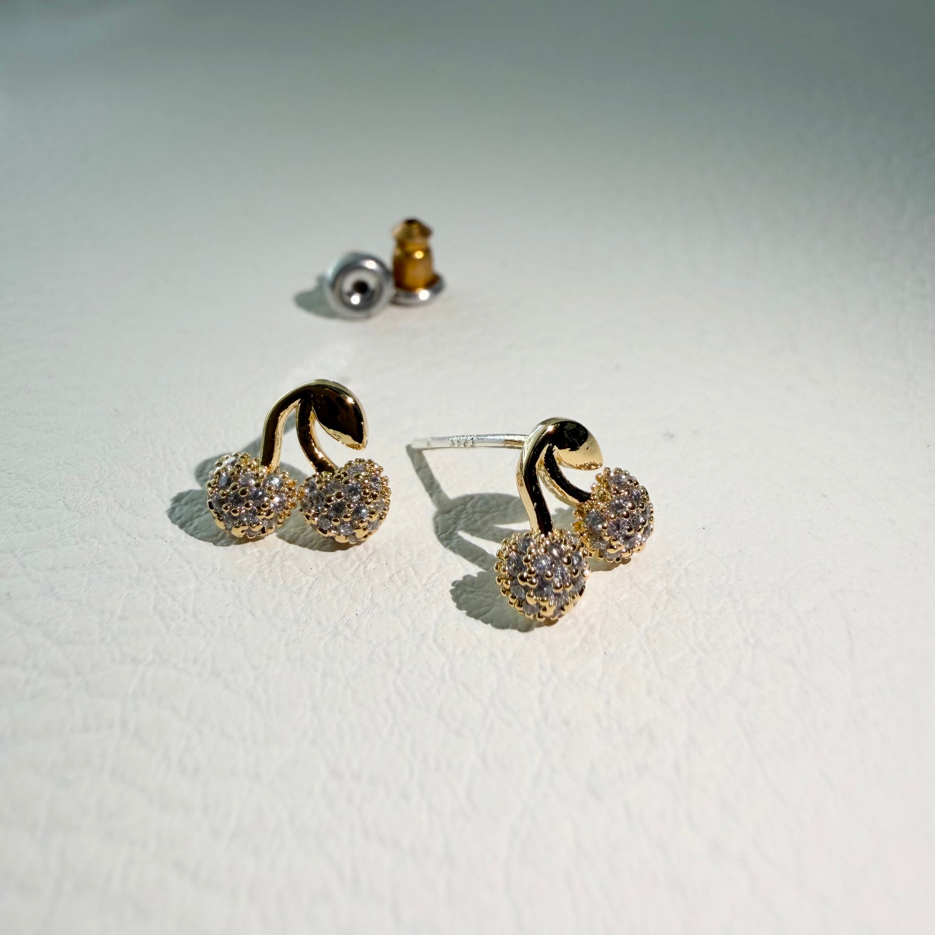 Pavé Cherry Earrings