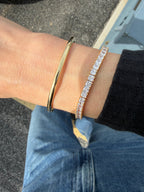 Square Cubic Tennis Bracelet