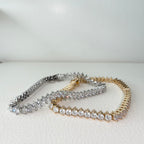Round Cubic Tennis Bracelet