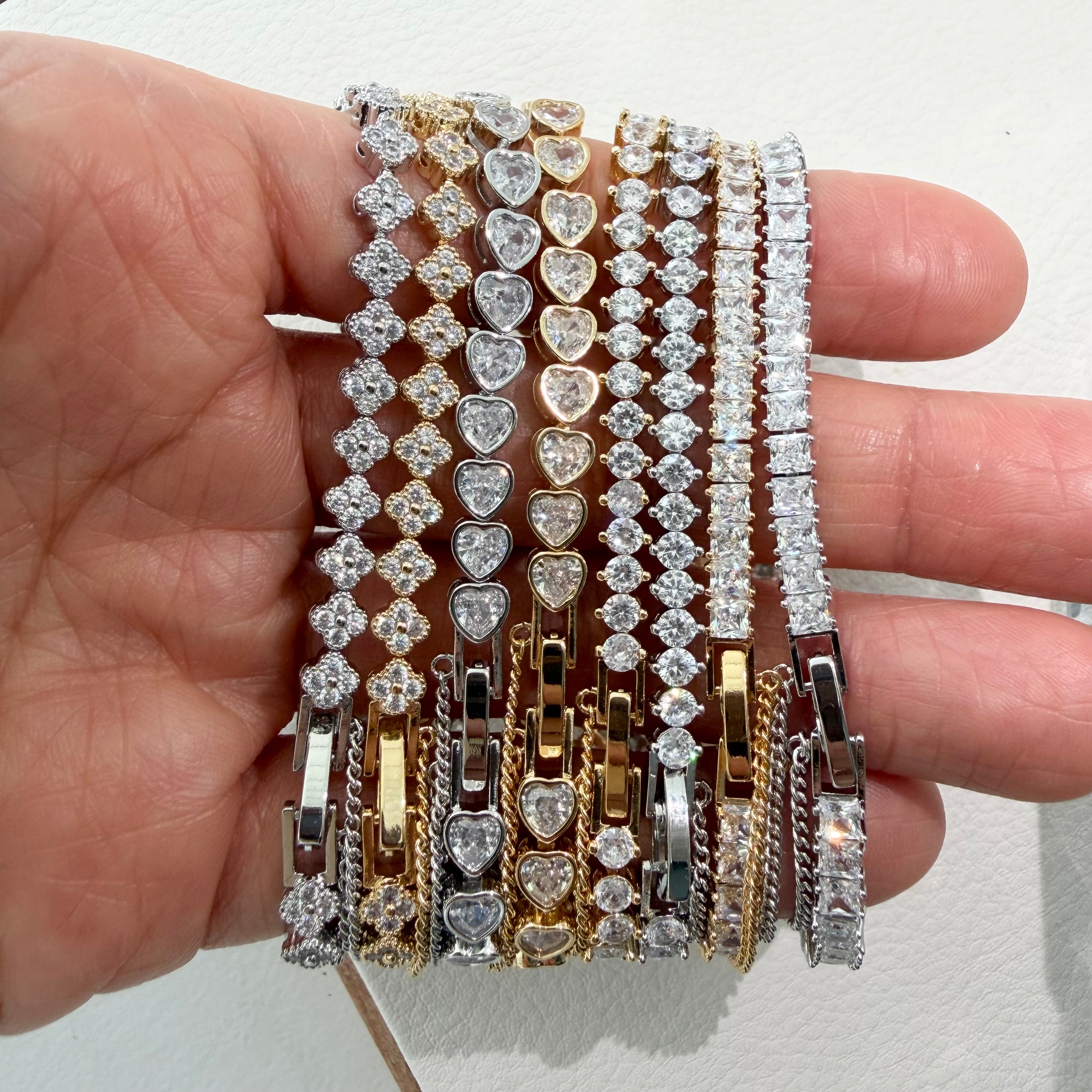 Clover Quatrefoil Tennis Bracelet