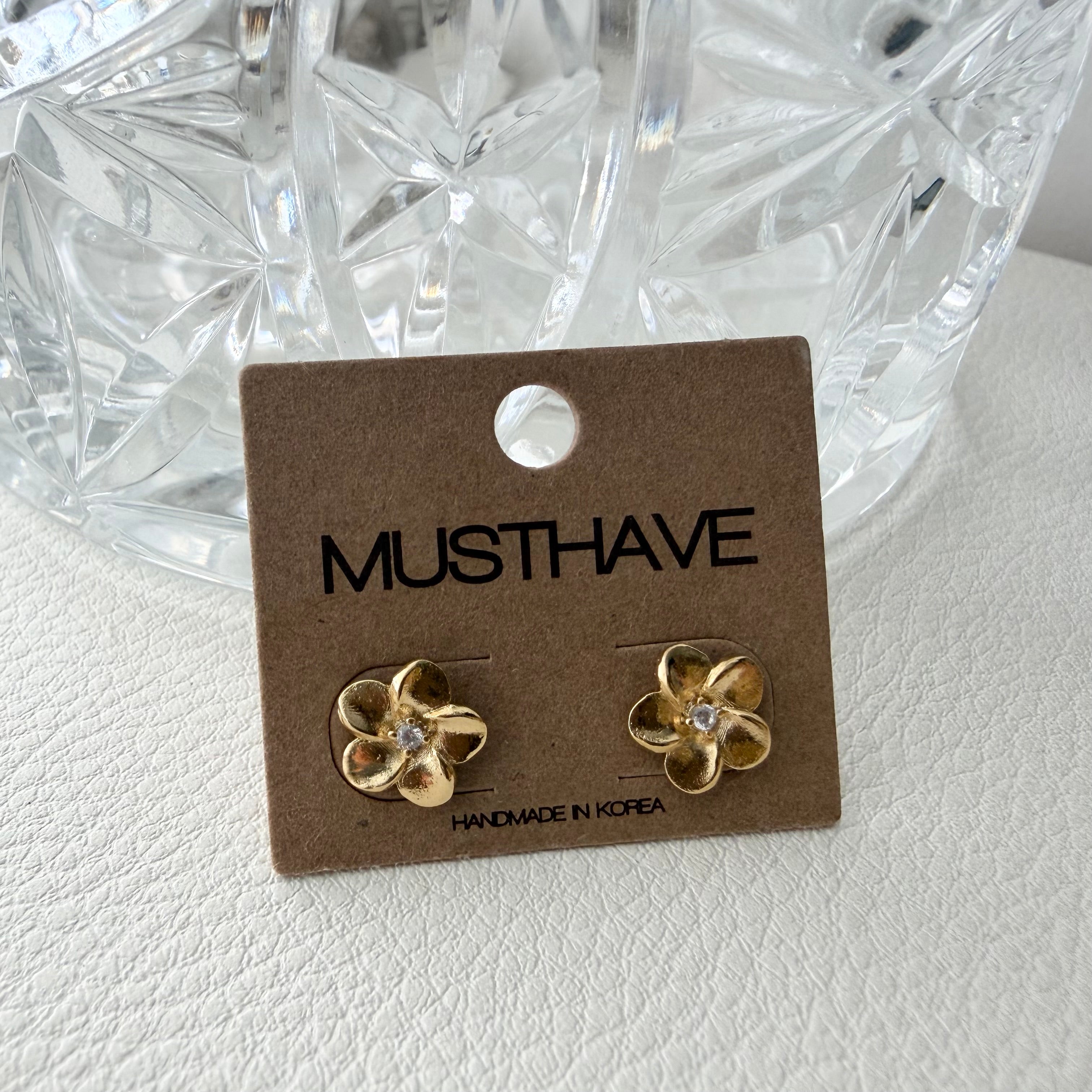 Plumeria Flower Earrings