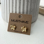 Plumeria Flower Earrings