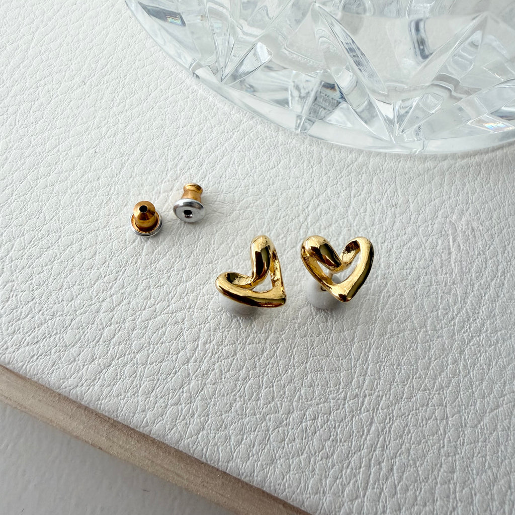 Wavy Heart Earrings