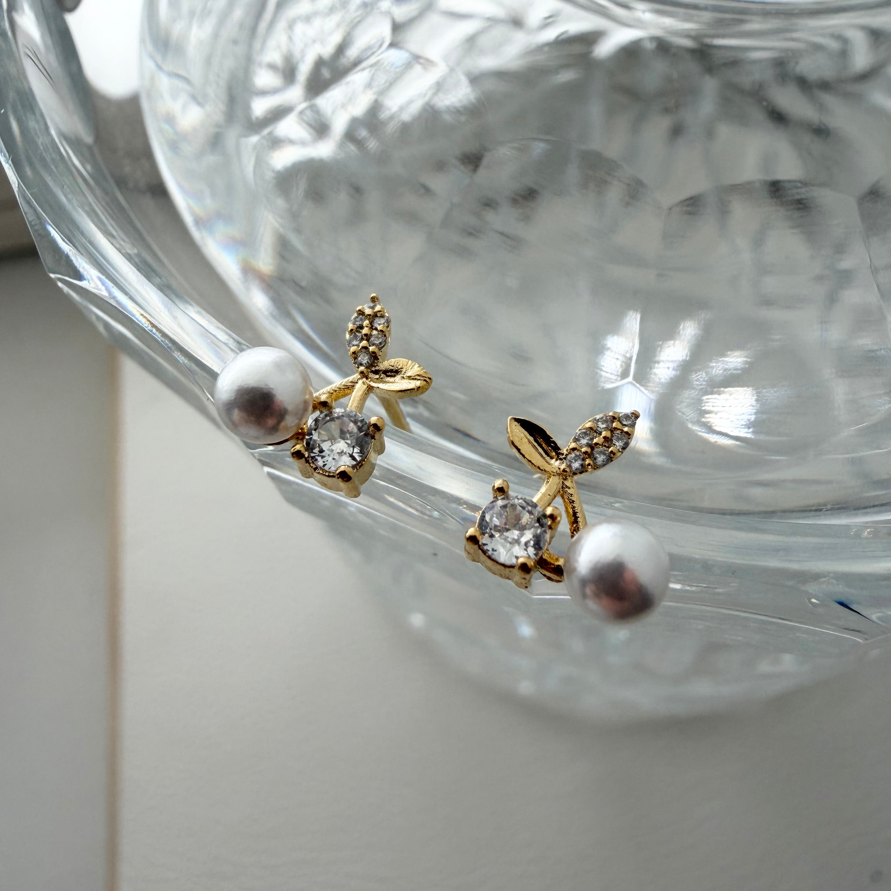 Pearl Cherry Earrings