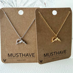 Sunrise Sunset Mountain Necklace