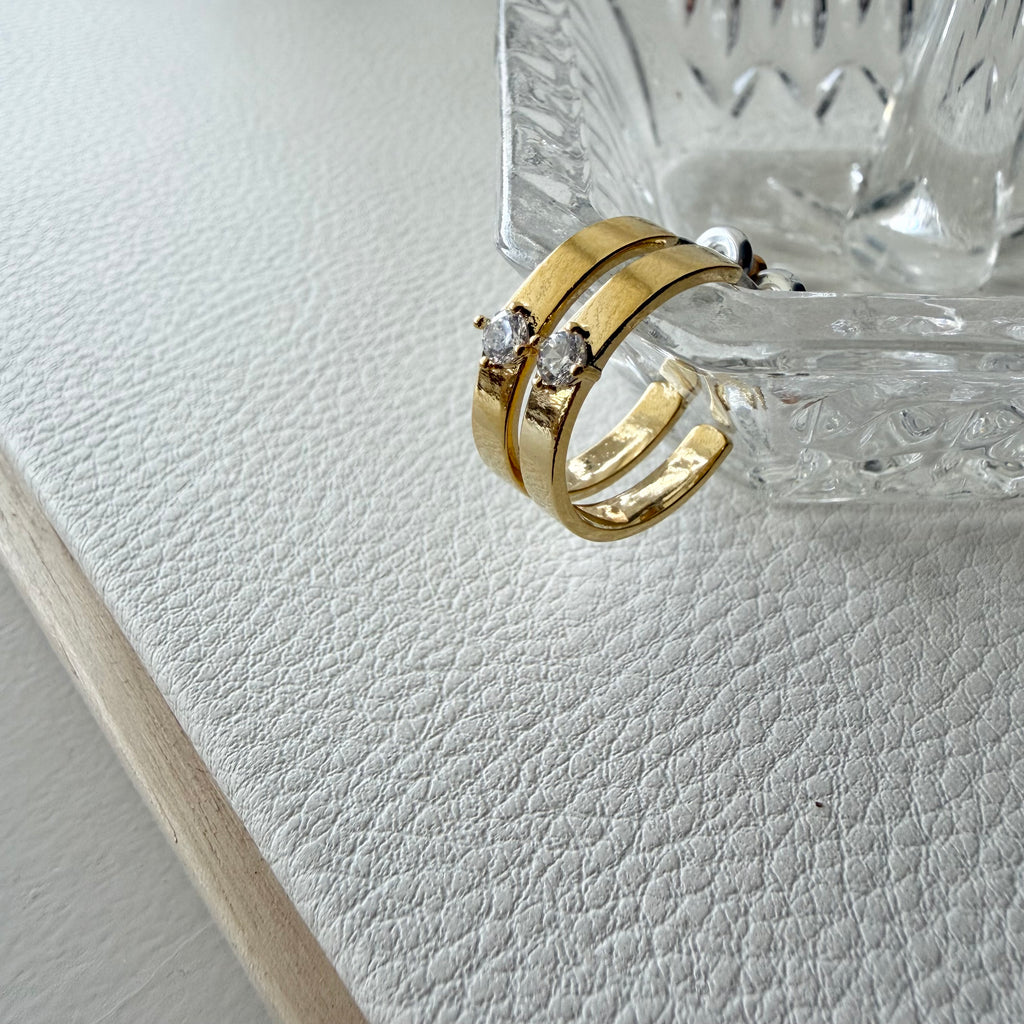 CZ Cigar Hoop Earrings