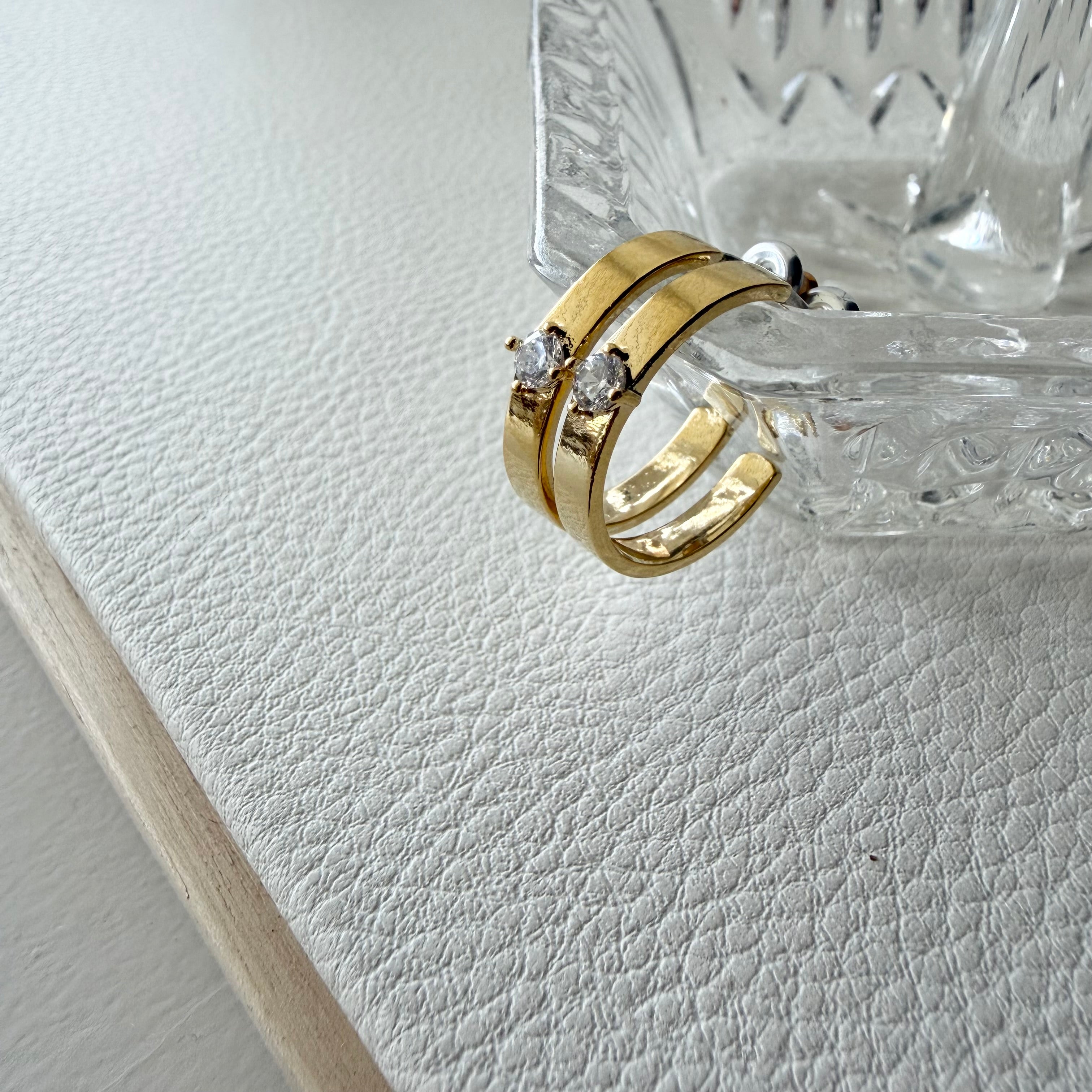 CZ Cigar Hoop Earrings