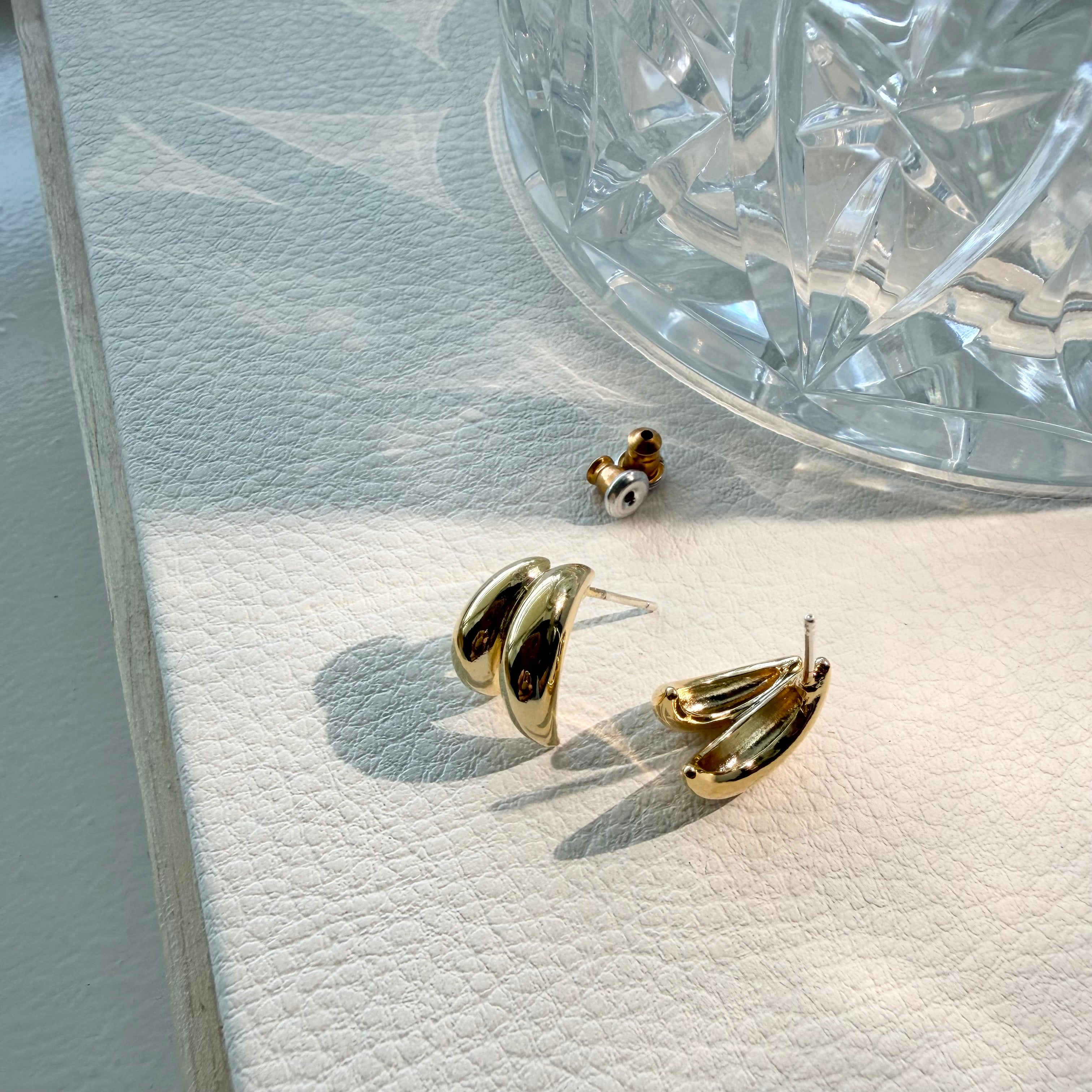 Split Dome Earrings