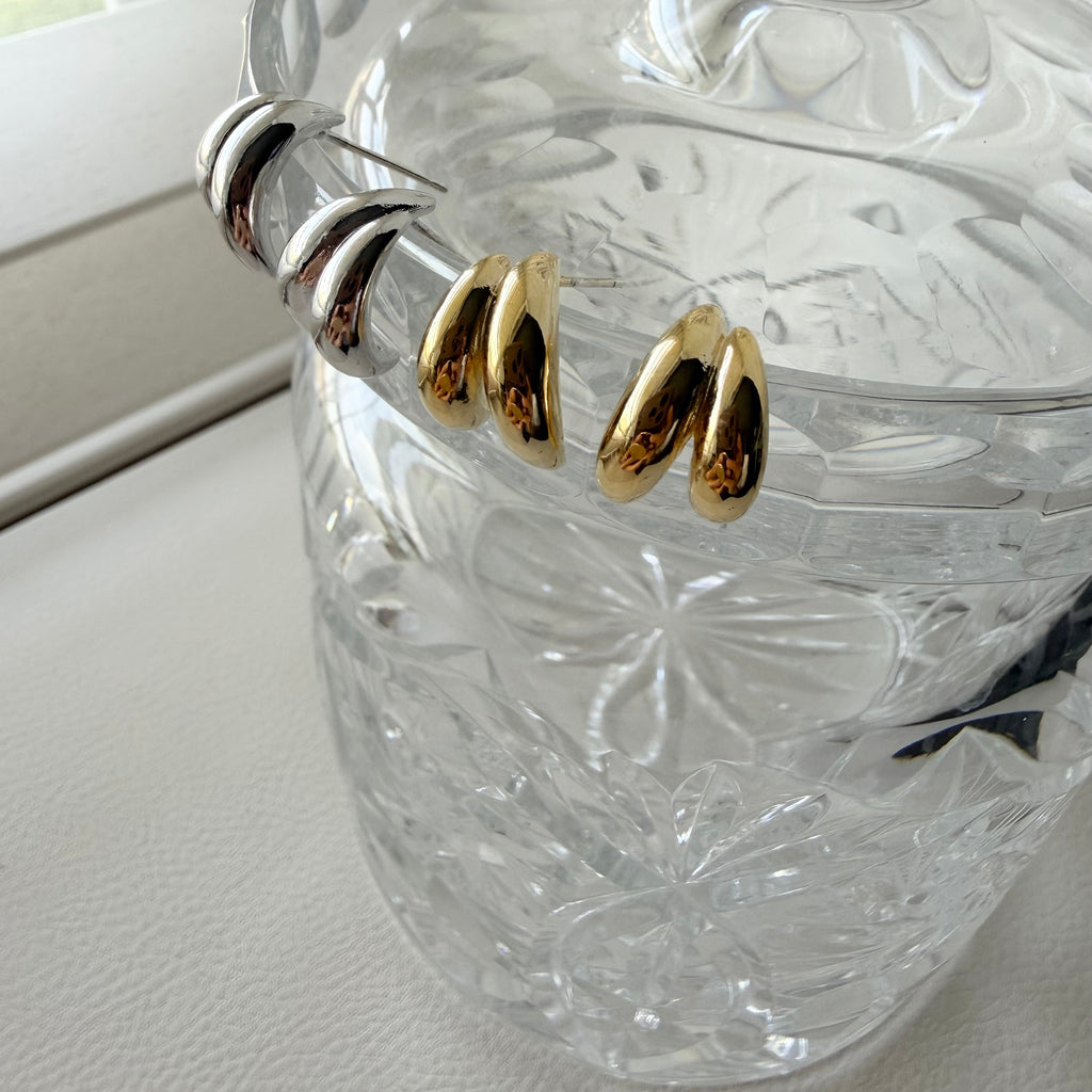 Split Dome Earrings