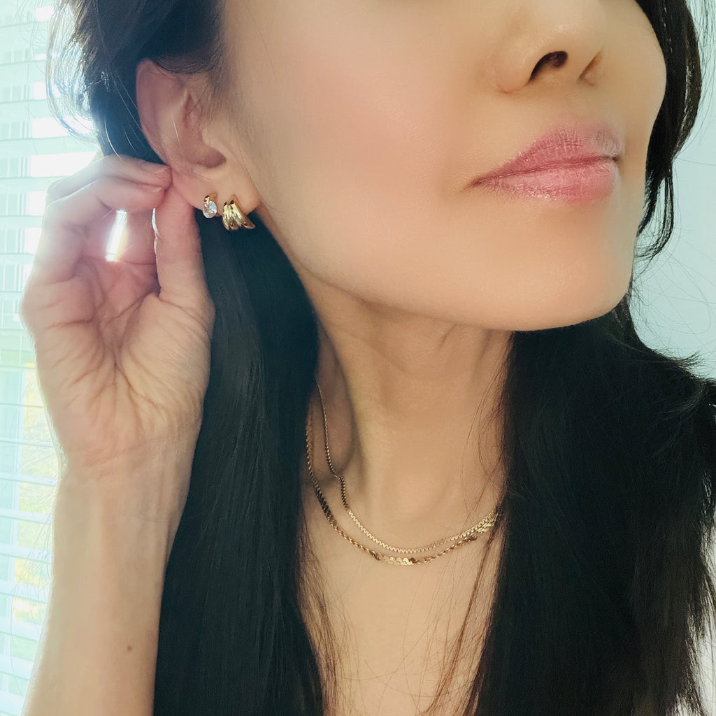 Split Dome Earrings