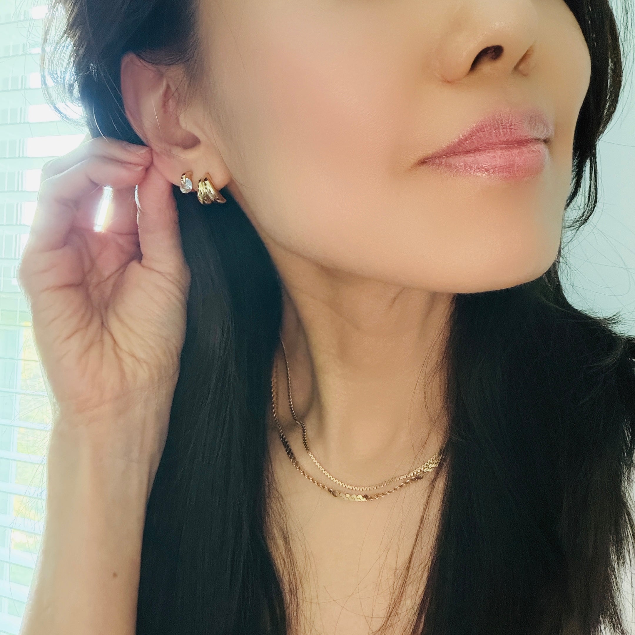 Split Dome Earrings
