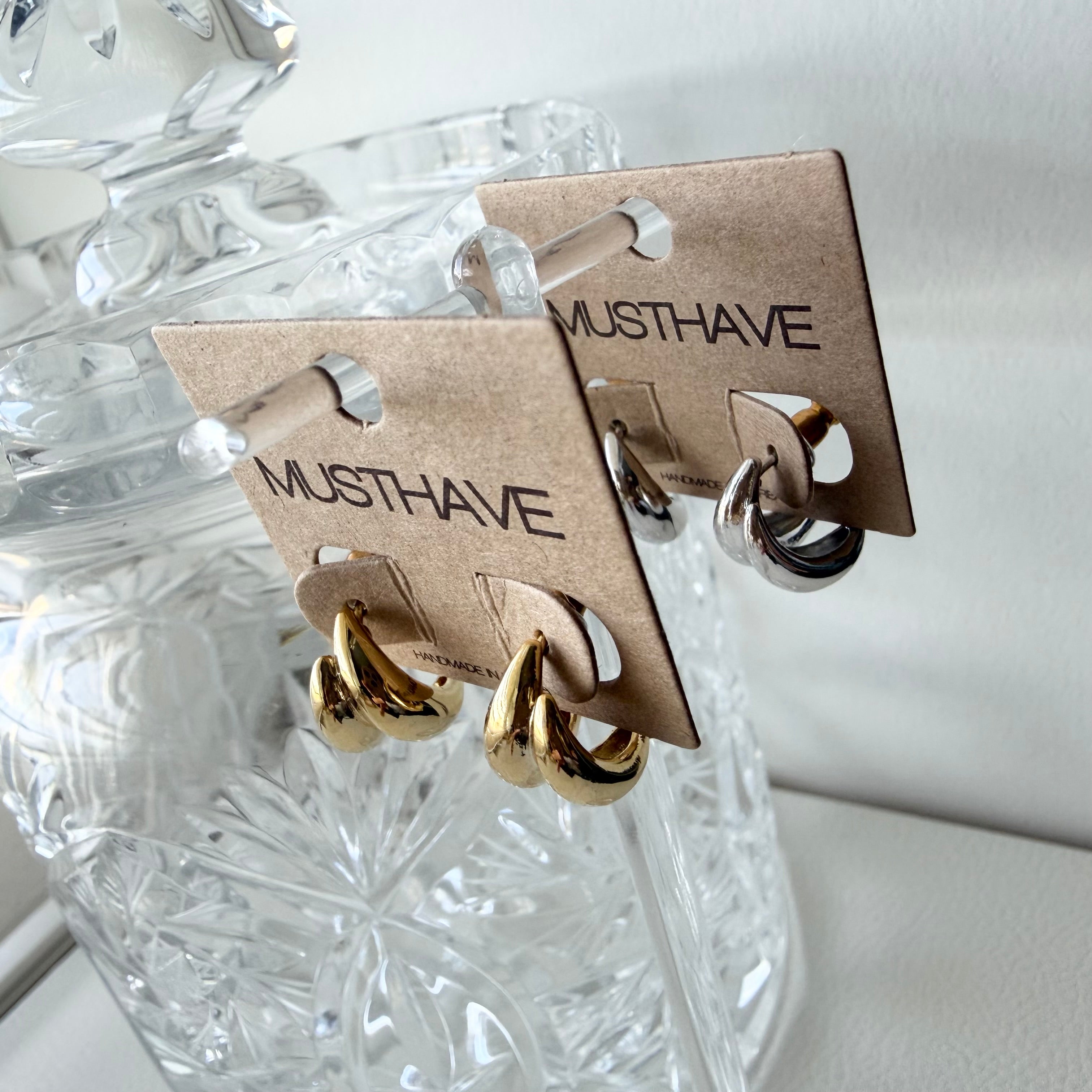 Split Dome Earrings