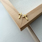 Simple Cross Earrings