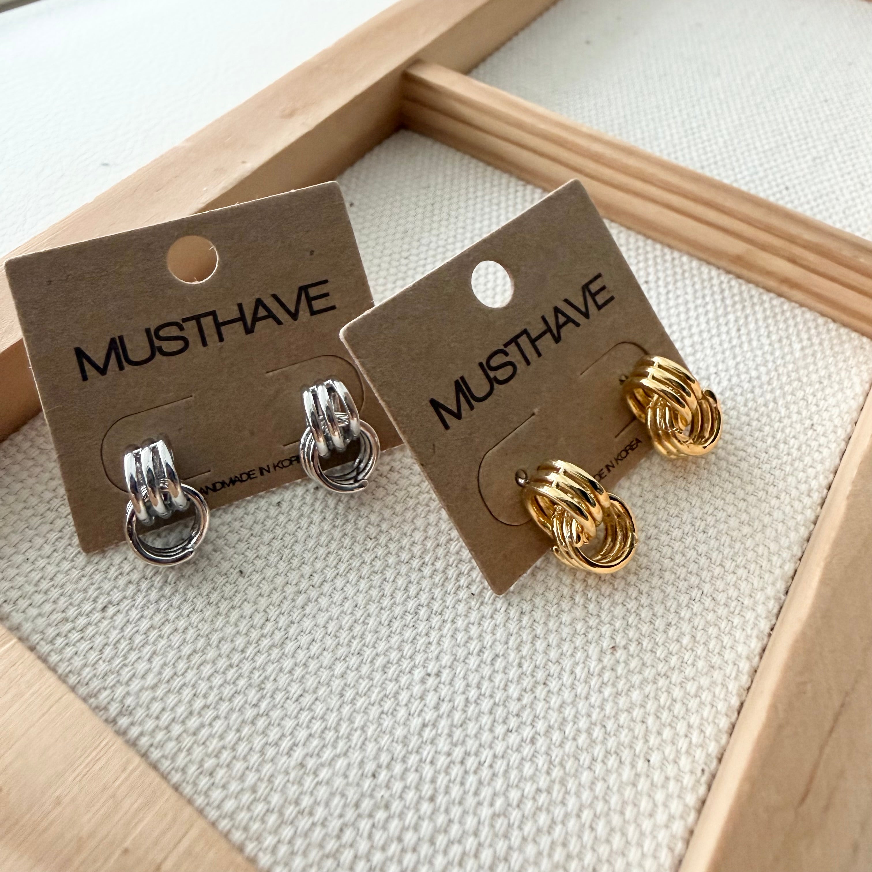 Interlocking Coil Earrings