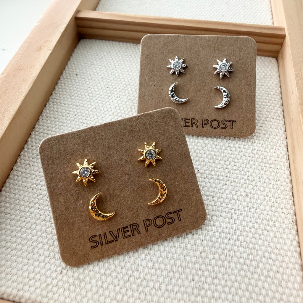 Mix-and-Match Sun and Moon Earrings