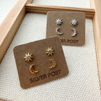 Mix-and-Match Sun and Moon Earrings