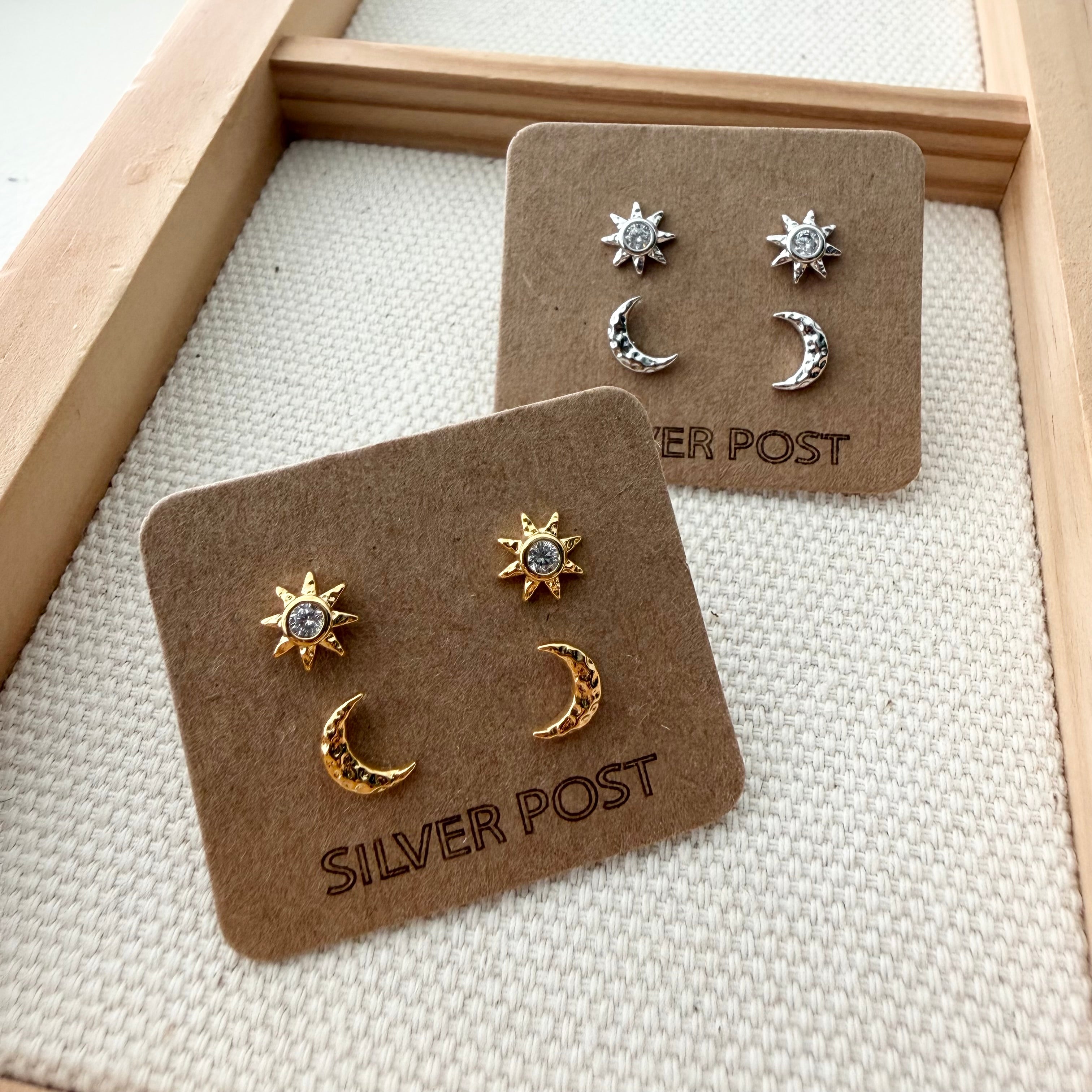 Mix-and-Match Sun and Moon Earrings