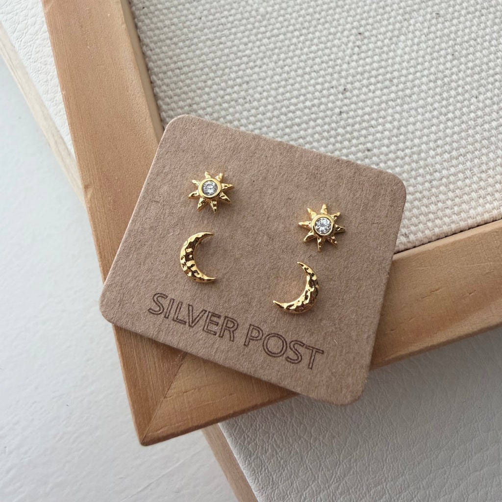 Mix-and-Match Sun and Moon Earrings