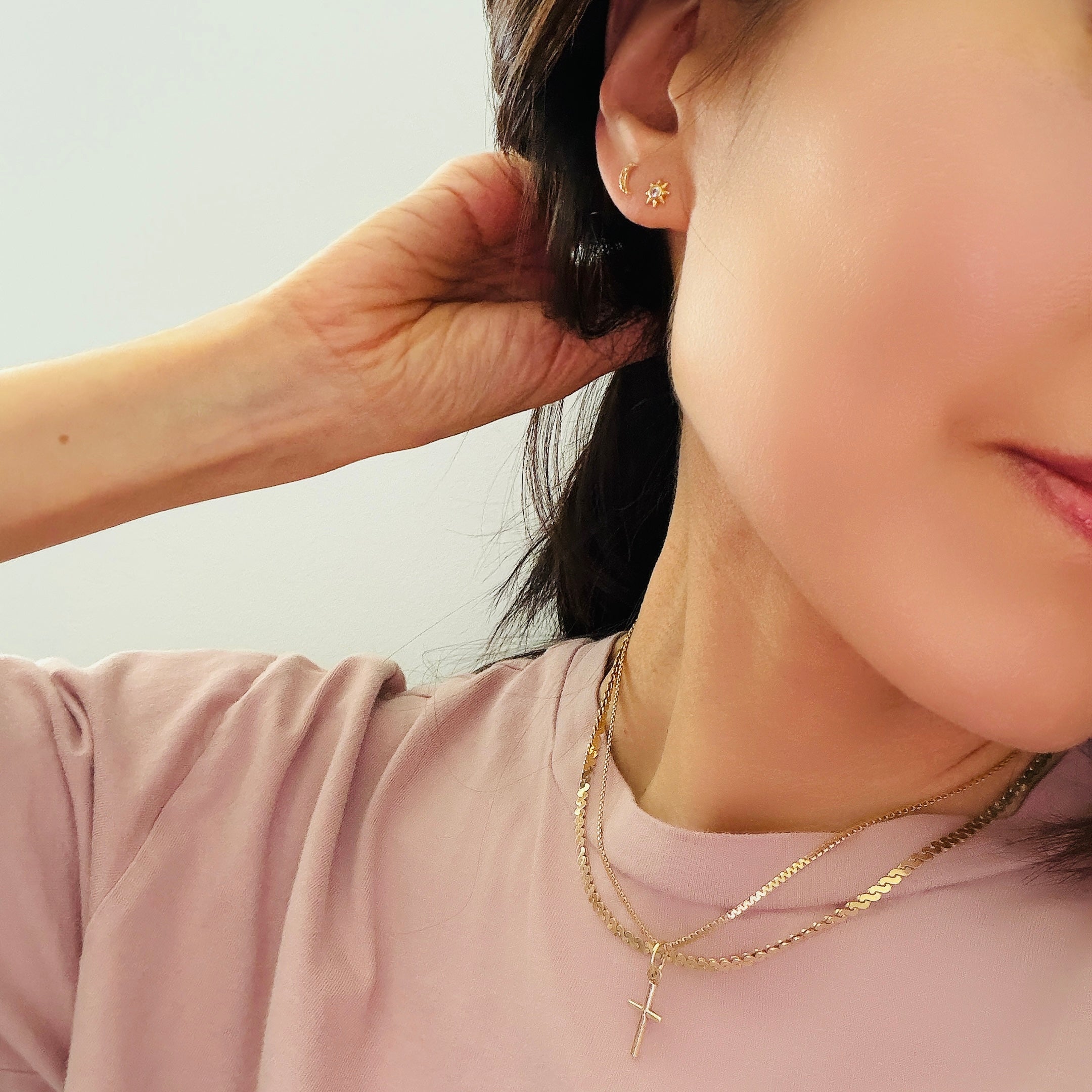 Mix-and-Match Sun and Moon Earrings