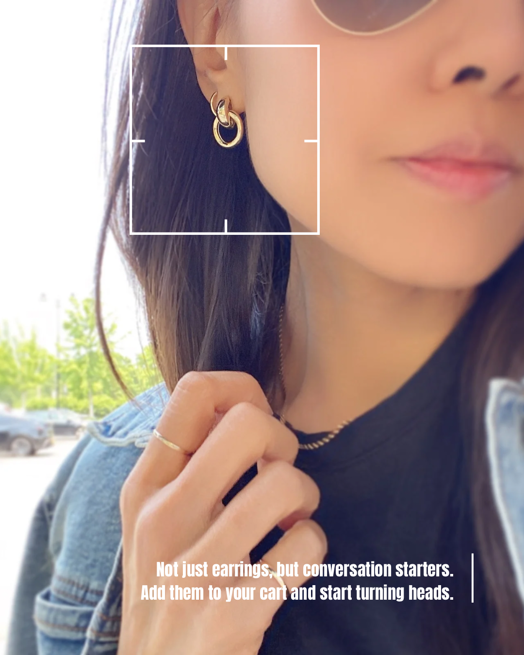 Solo Ring Door Knocker Earrings