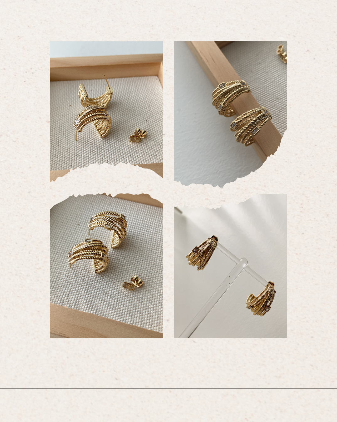 Multi Wrap Hoop Earrings