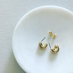 Macaroni Hoop Earrings