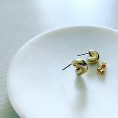 Macaroni Hoop Earrings