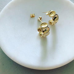 Thumbprint Mini Hoop Earrings