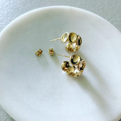 Thumbprint Mini Hoop Earrings