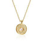 Pearl Medallion Necklace