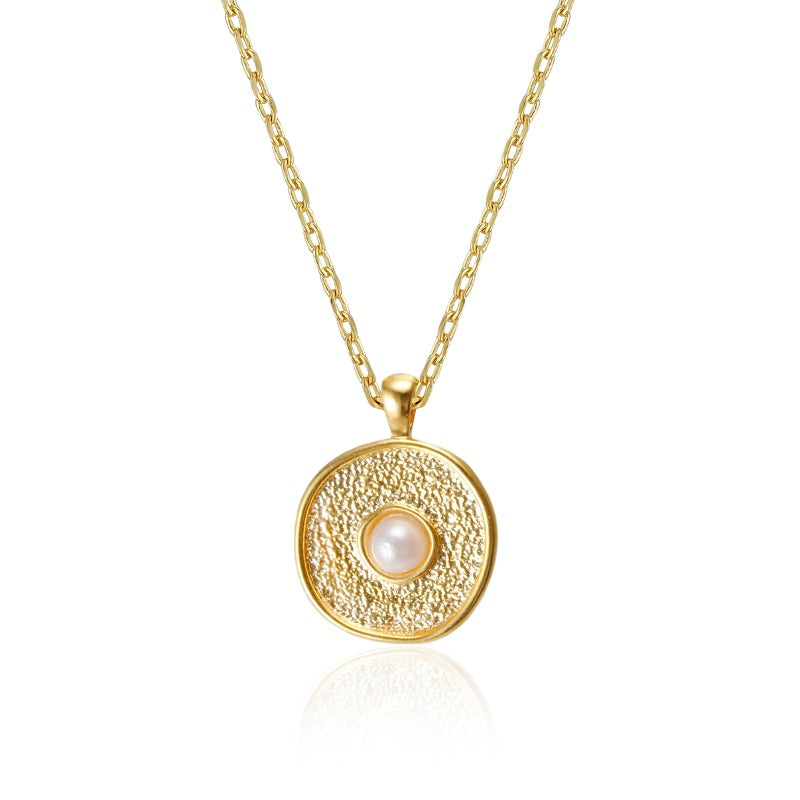 Pearl Medallion Necklace
