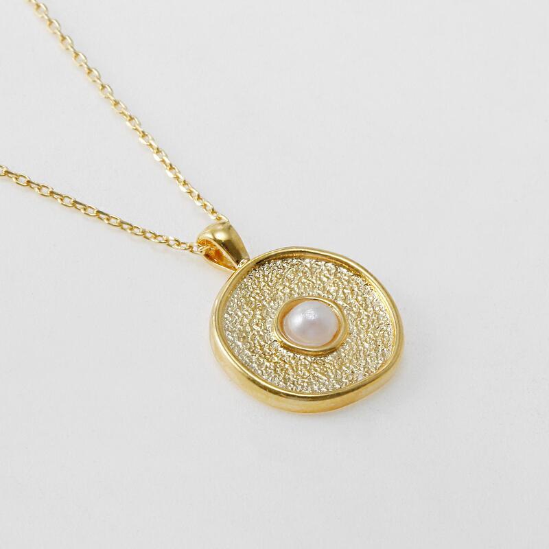 Pearl Medallion Necklace