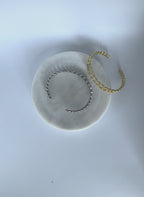 Chain Link CZ Cuff Bracelet