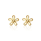 Stemless Flower Wire Earrings