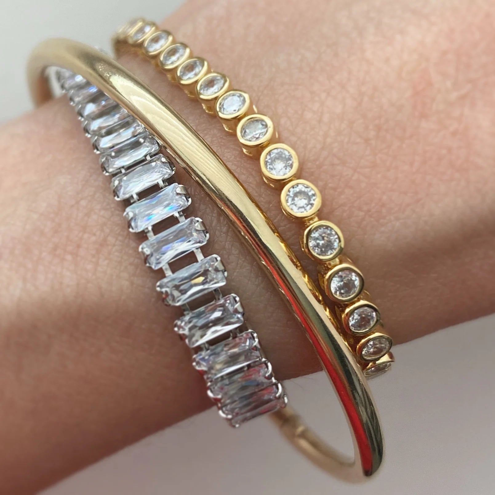 Bezel Set Tennis Bracelet