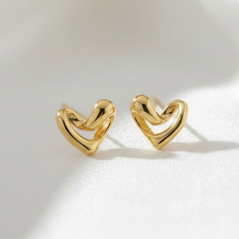 Wavy Heart Earrings