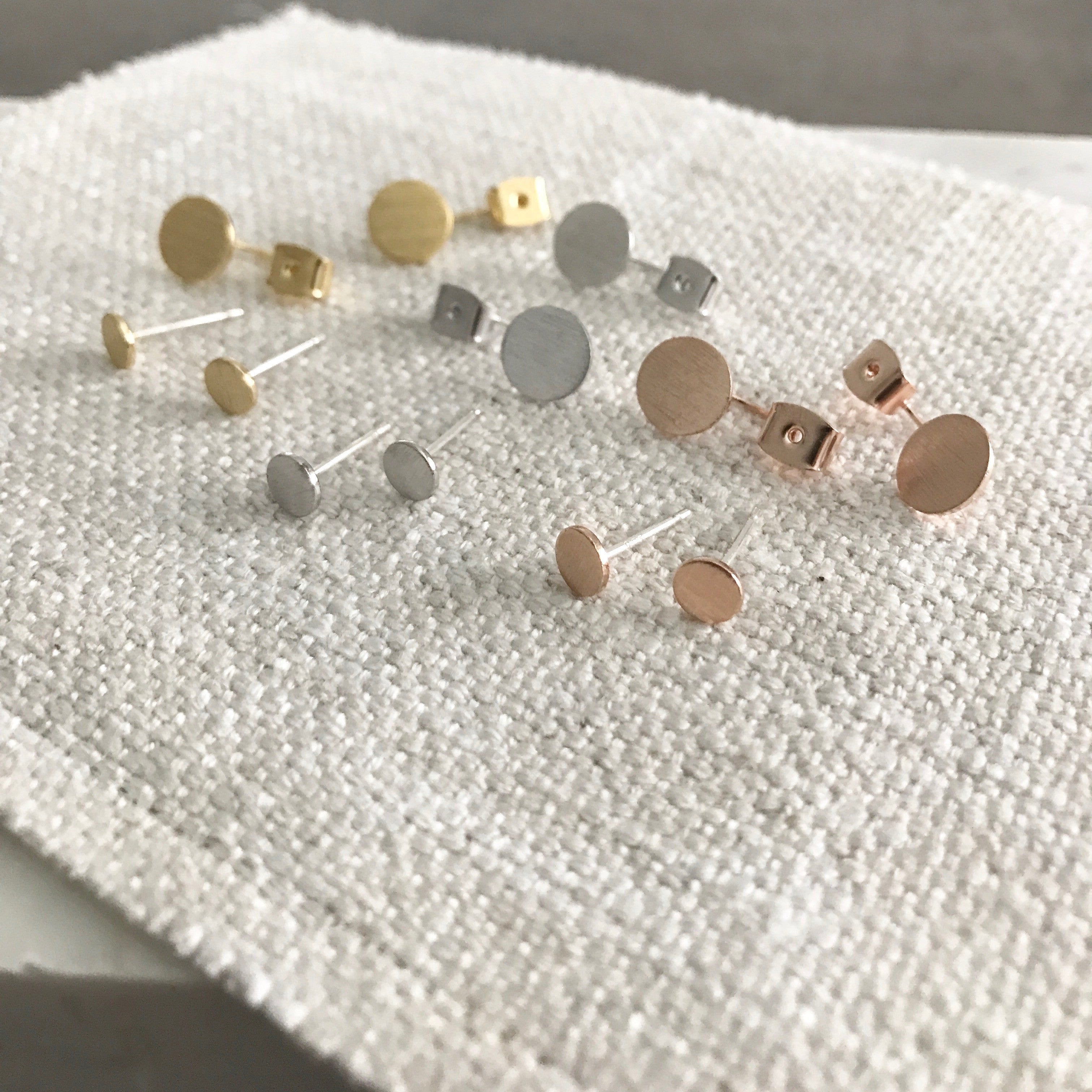 Front-Back: Double Disc Earrings