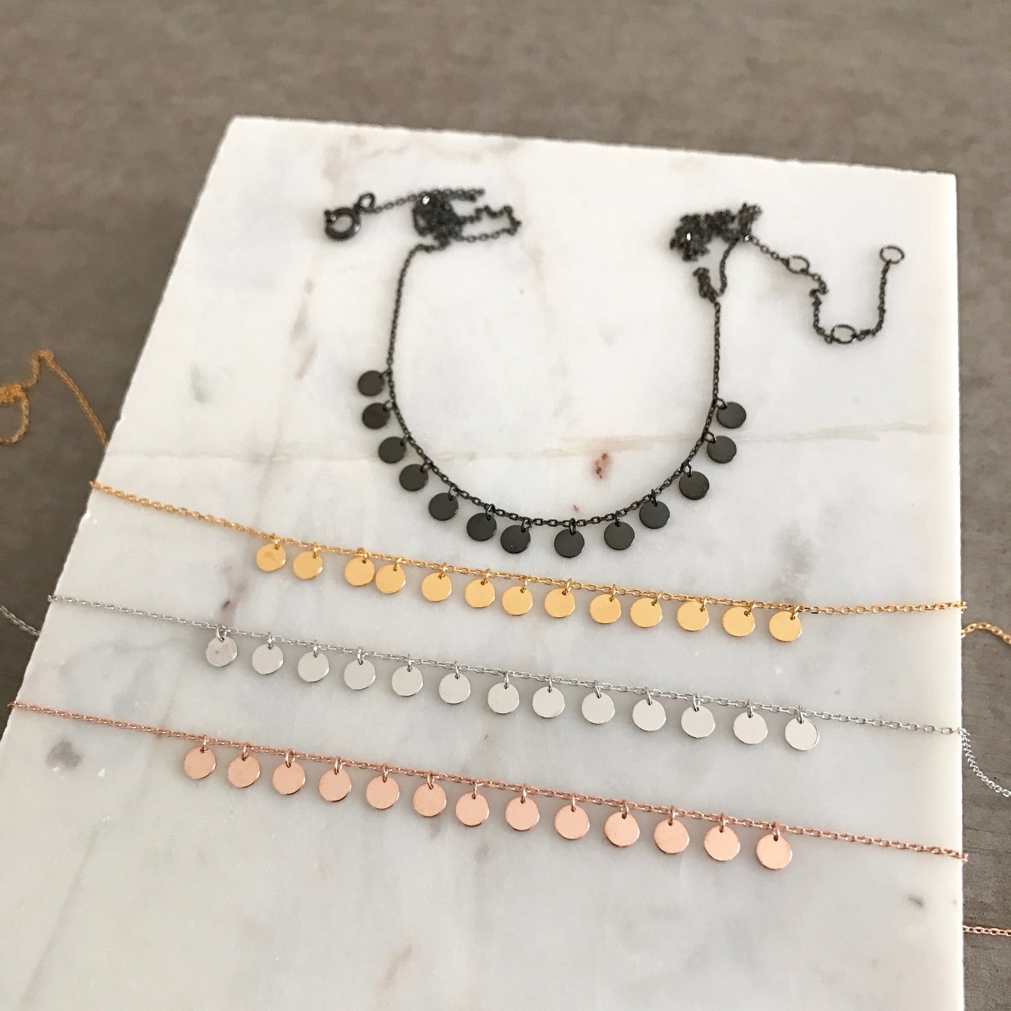 Disc Charm Necklace