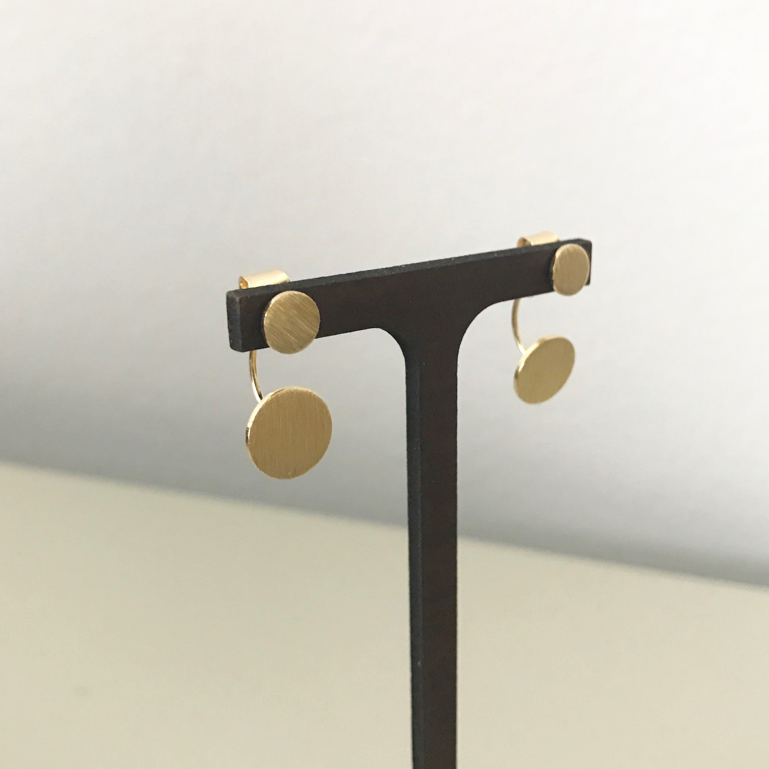 Front-Back: Double Disc Earrings