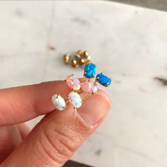 Opal: Oval Earrings