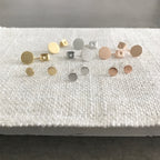 Front-Back: Double Disc Earrings