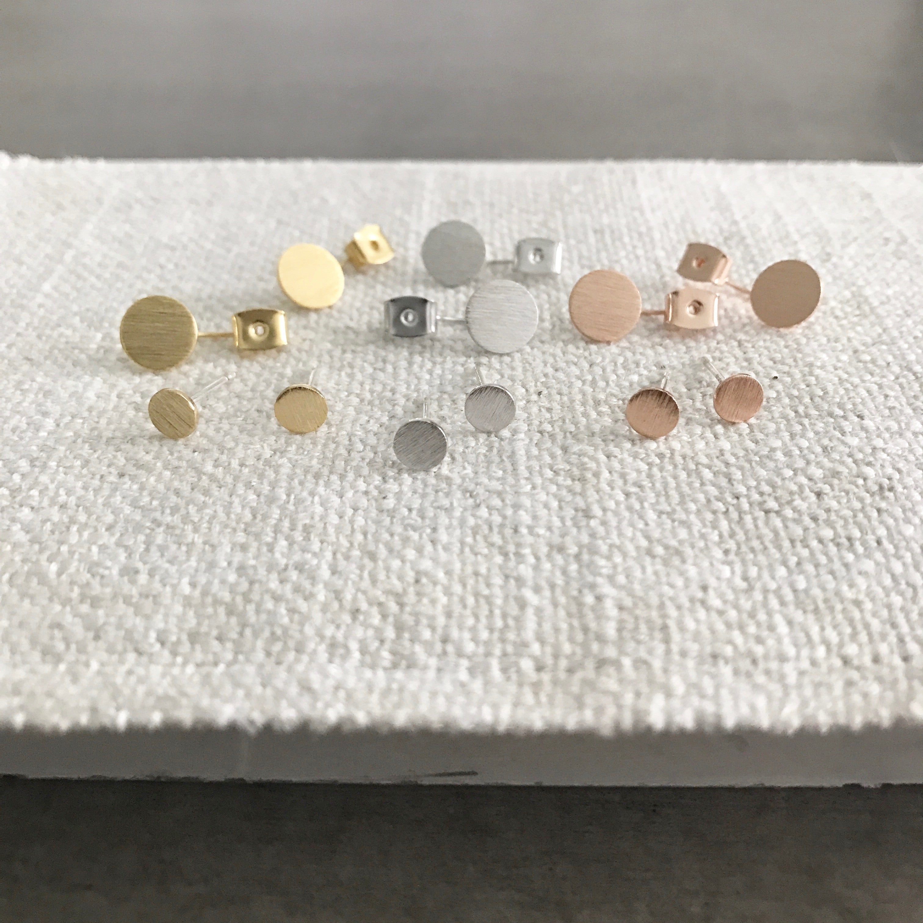 Front-Back: Double Disc Earrings