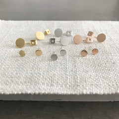 Front-Back: Double Disc Earrings