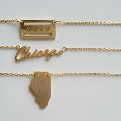 Chicago (script) Necklace