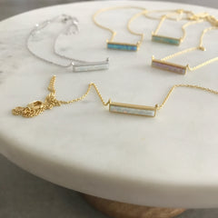 Opal: Bar Necklace